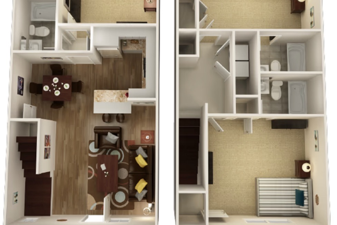 Floor Plan - The Woodlands at College Station, close to campus