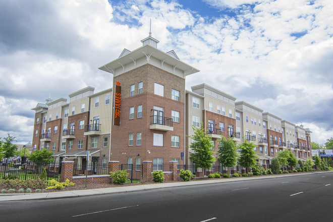 Outside view of the complex. - The James Apartments