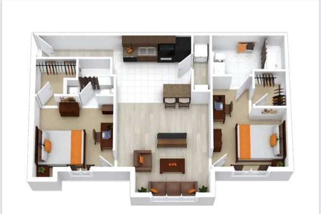 2x2 floorplan - Yugo Grove