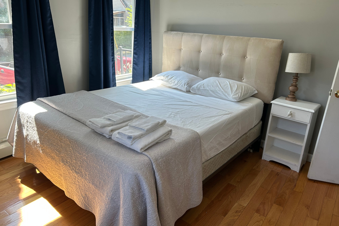 Bedroom 1 - Unexpected Availability! Charming Narragansett Pier upscale furnished home. Walk to sea wall