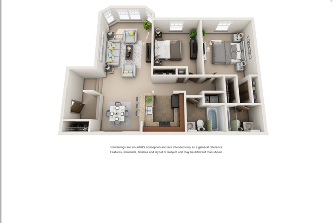 Floor plan - Mill Valley Summer Sublet Townhome