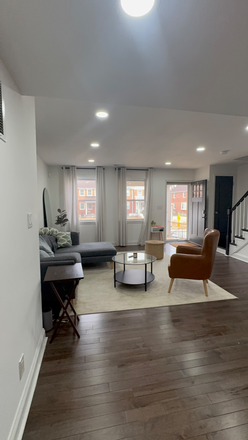 Living room - Private Furnished townhome- utilities included - flexible terms - short drive to campus