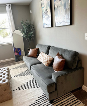 Living room (comes with TV) - 303 Flats One Bedroom Apartments