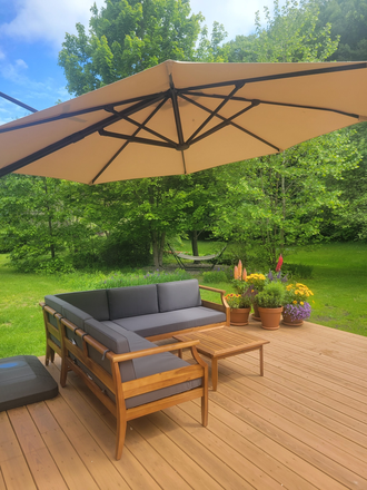 Deck and backyard - Quiet Conveniently Located Home