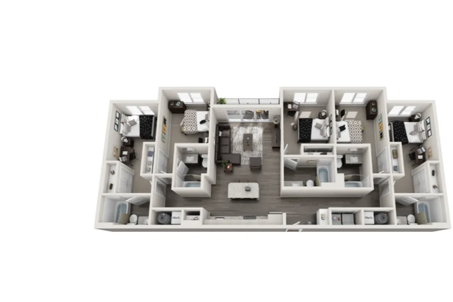 Floorplan (Leftmost room) - The Standard Apartments