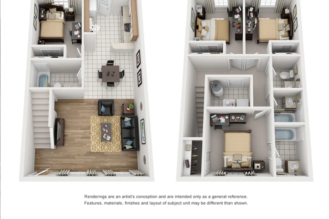 floor plan - Campus Crossings on Alafaya Townhome