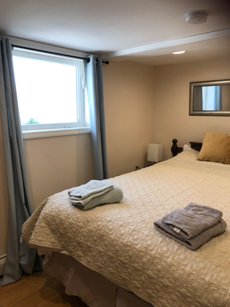 Bedroom-linens included - Furnished 1BR apt-Old Trenton Rd-W. Windsor