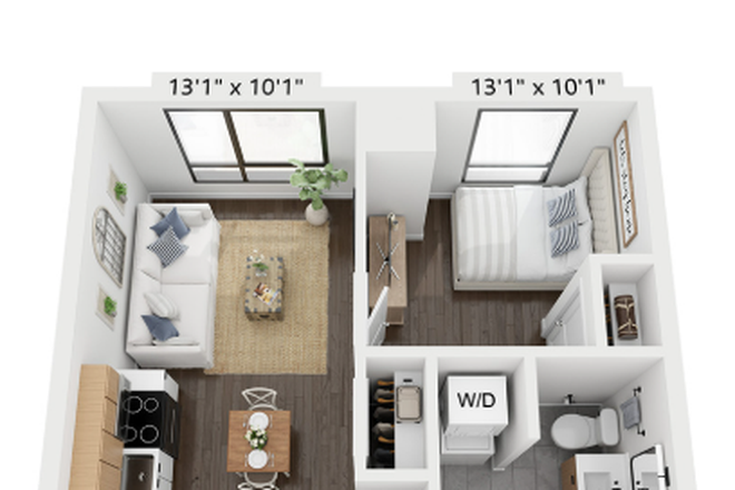 - - Close to Campus! Spacious 1 Bed w/ Heat & Hot Water Included w/ Laundry in Unit Apartments