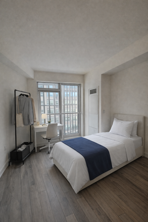 Flex Bedroom I - Private Rooms for Rent in a Co-living Condo – 89 Church St, Toronto