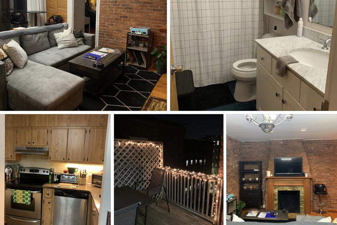 Few pics of interior and deck - 1 bed available in 2 bed, 1 bath apt close to Berklee