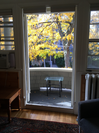 french doors open to balcony - Cozy Apartment on Historic Street near Harvard