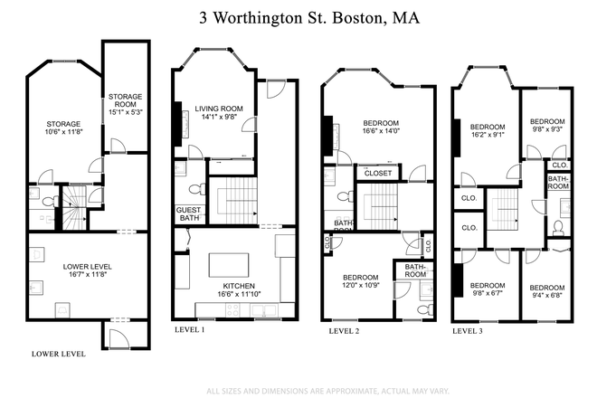 floorplan - Researchers & Longwood Medical Area Haus Townhome
