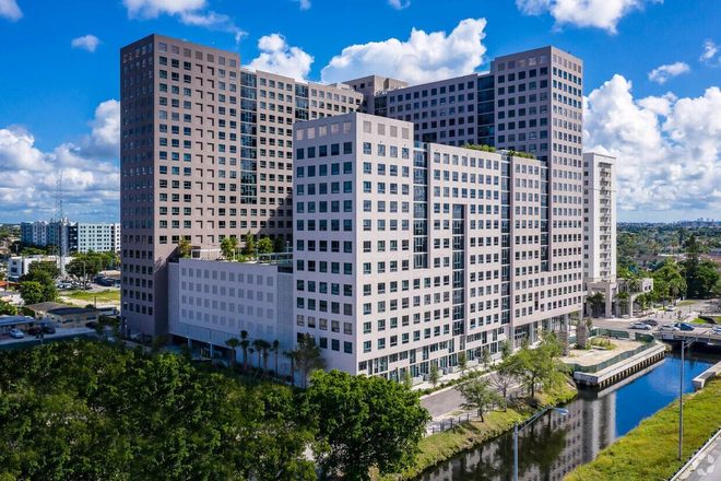 This is how the building is from the outside - The One Apartments
