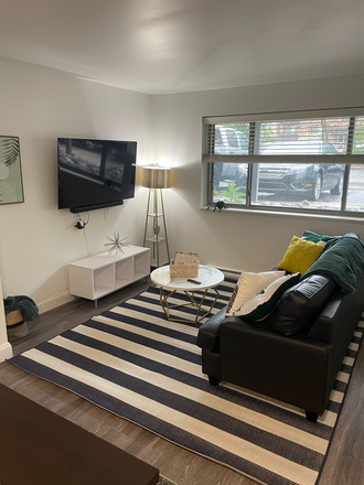 Living Room - Victory on Burcham Apartments