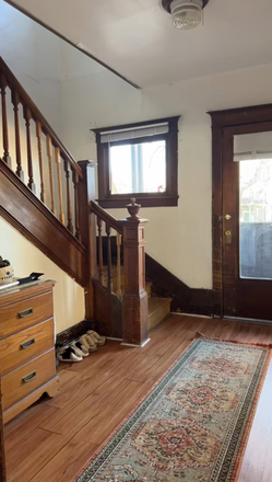 Staircase leading to second floor - Lovely house close to campus!
