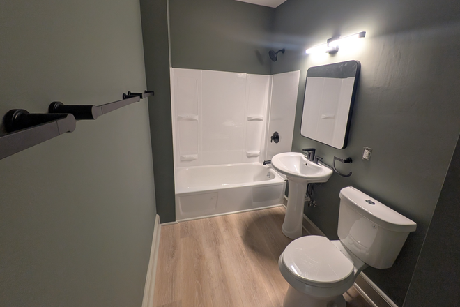 Bathroom - Fully furnished, newly renovated 3br apt — with every utility included. +washer dryer & microwave