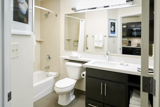 Large private bathroom. - Sonesta Simply Suites Ann Arbor Apartments