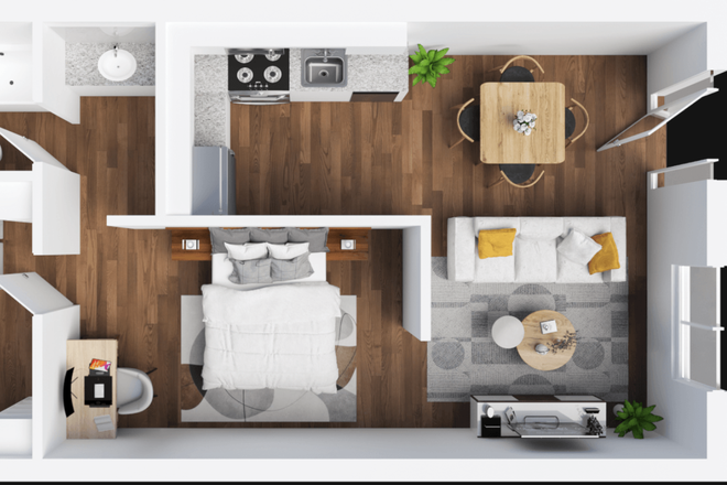 Floorplan - Private Apartment at the Lodge Apartments