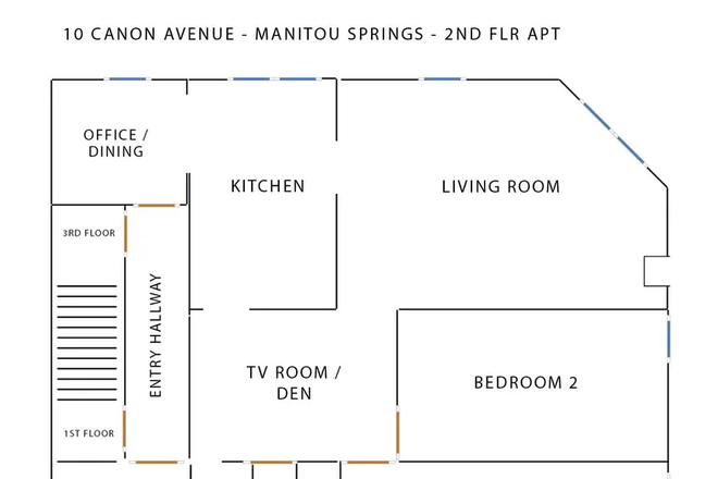 Floor Plan - Spacious Apartment to Share in Manitou Springs