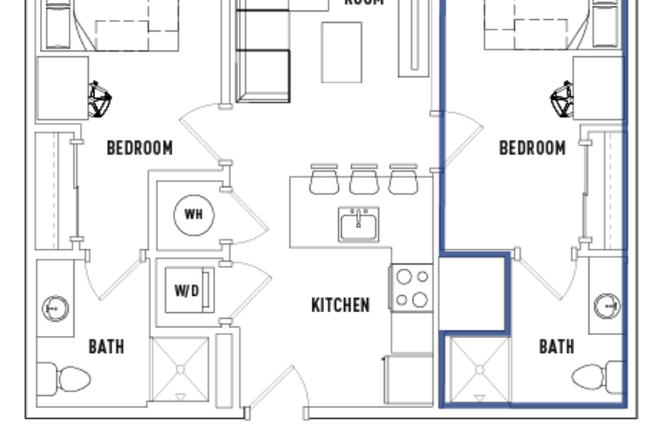 Deluxe B room - The Ridge (Building B sublet from Mid May-July)