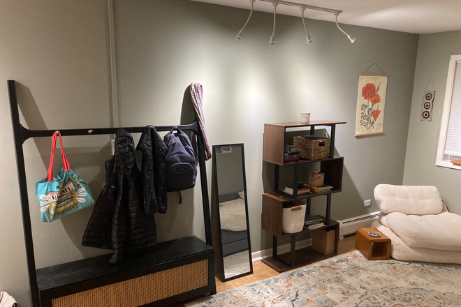 Storage/coat rack - Lincoln Park Studio Furnished-walk to everything-Strict NON smoking policy