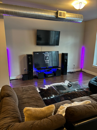 Living room shared with two other roommates - The Lux