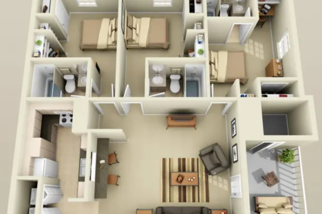 The layout of the apartment - The Horizon