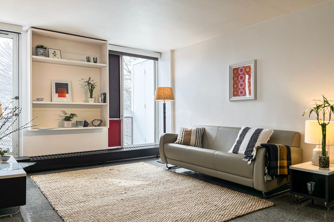 Living Room 02 - Riverside, Top-Floor, Dual-Aspect 1B1B Summer Sublet Apartment