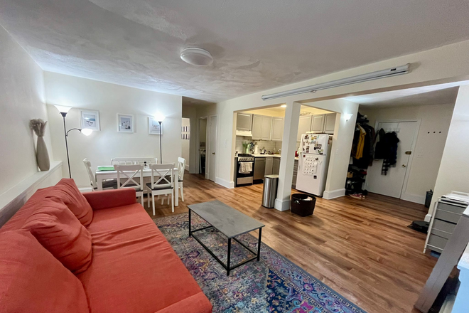 view from patio corner of living room - Davis Square 2BR/1BA one minute walk from the red line Apartments
