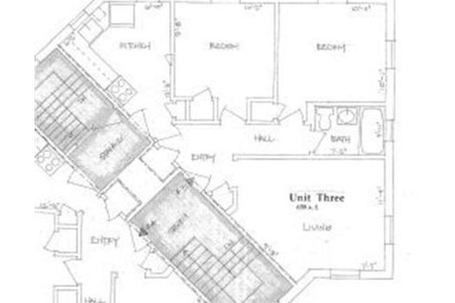 Floor plan, windows in all 4 directions! - Fully Furnished 2 BR, well-maintained condo, desirable W.Cambridge, Faculty/PostDoc at Harvard/MIT