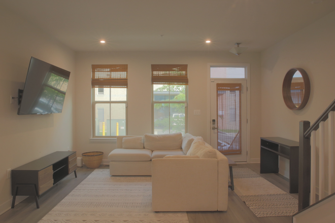 Living Room - Brand-New 3BR/3.5BA Townhouse for Rent – Full House – Minutes from Campus