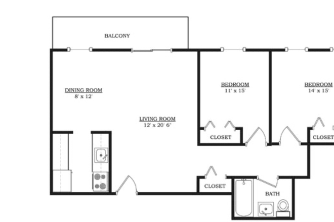 Floorplan - Parkway Plaza Apartment