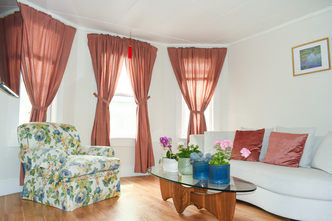 living room - Furnished All-Inc 4BR/2BA. Deleaded 1st Fl (Now) & Top Fl (Aug/Sept). T to MIT/Harvard/NEU Triplex