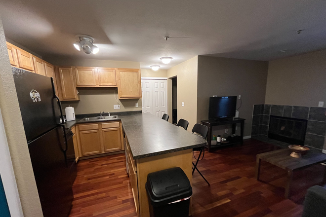 Kitchen - ACROSS STREET FROM CU, RESERVED PARKING, 1 BED FURNISHED CONDO $2000