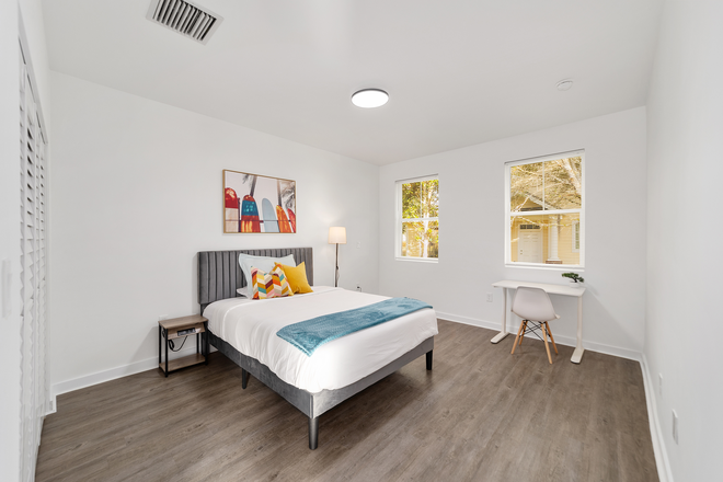Bedroom: The Surf - Rooms for rent in new townhouse (3/3.5); utilities & parking incl.! Next available term Aug. 2026!