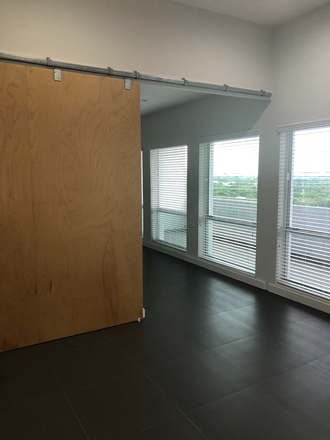 Modern Barn Door Opens for a Full Open Layout - DAVID WILLIAM CONDO     Unit PH-1206 FOR LEASE BY OWNER