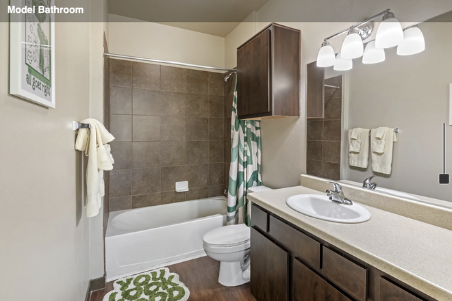 Bathroom - Highlander at North Campus Apartments