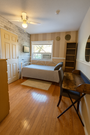 Bedroom A: $1030 Private room with Single sized bed (Shared bathroom) - Private room for male student in a shared house at Prescott Ave, Toronto, Utilities included