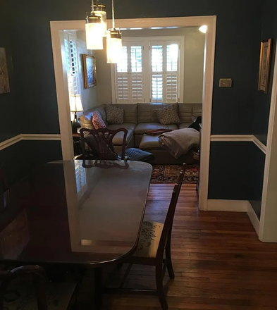 DIning and living rooms - Byrnes Downs Home 1 miles from campus