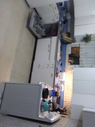Kitchen. A little messy rn - 7600 Adelphi next to south campus. Excellent budget option and convenient location House