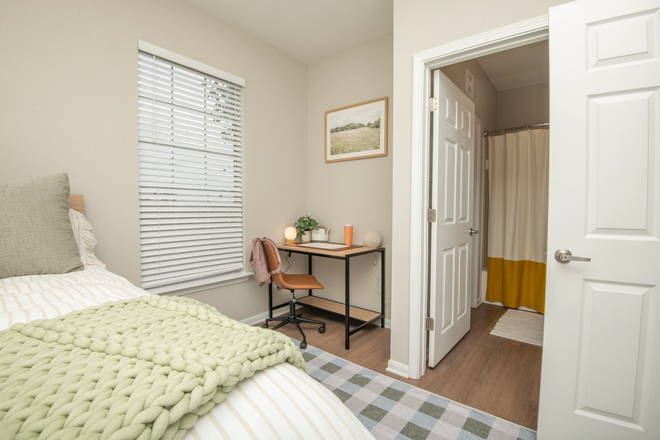 Private Bedroom with Walk in closet in bathroom - The Heights of Knoxville, 1 bed, 1 bath close to campus