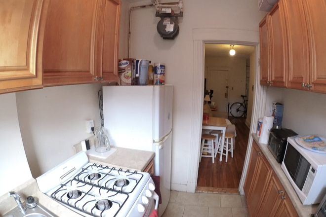 Kitchen - Beautiful & Large Comm. Ave. NO FEE Studio w/ Separate Kitchen Avail NOW Apartments
