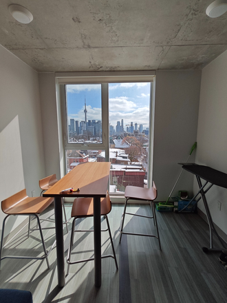 Common area with view of the CN Tower - Individual Room in 4 Bed 2 Bath Apartment at CampusOne