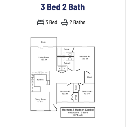 Floorplan - Harmon Estates Duplexes