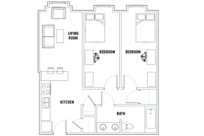 Floorplan - RAMZ Apartments on Broad