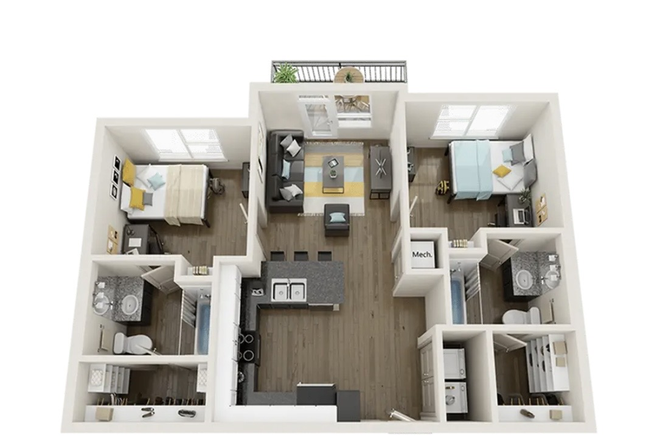 Layout - Sublet available at Signature at Hartwell Apartments