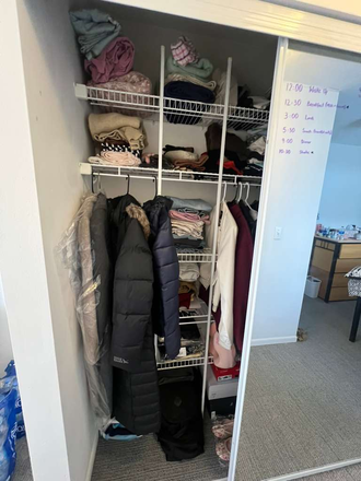 Huge closet - Campus Village‑E. Lansing Apartments