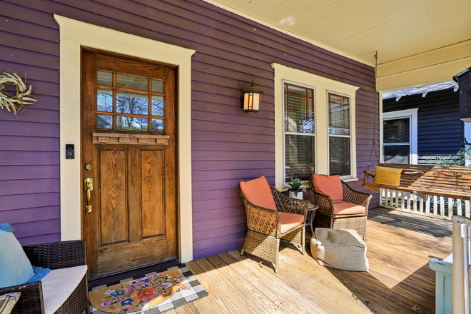 Front porch - House located close to Emory and to Georgia State; walking distance to Marta