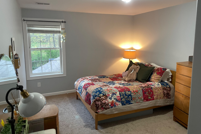 Bedroom #1 - 3 Private Rooms Available for Individual 1 Year Lease near Mount Holyoke- $650/month | Women Only