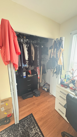 Large closet space in bedroom - $1050 Largest Furnished Room Near Tufts | Summer 26 and/or Spring 27 Townhome
